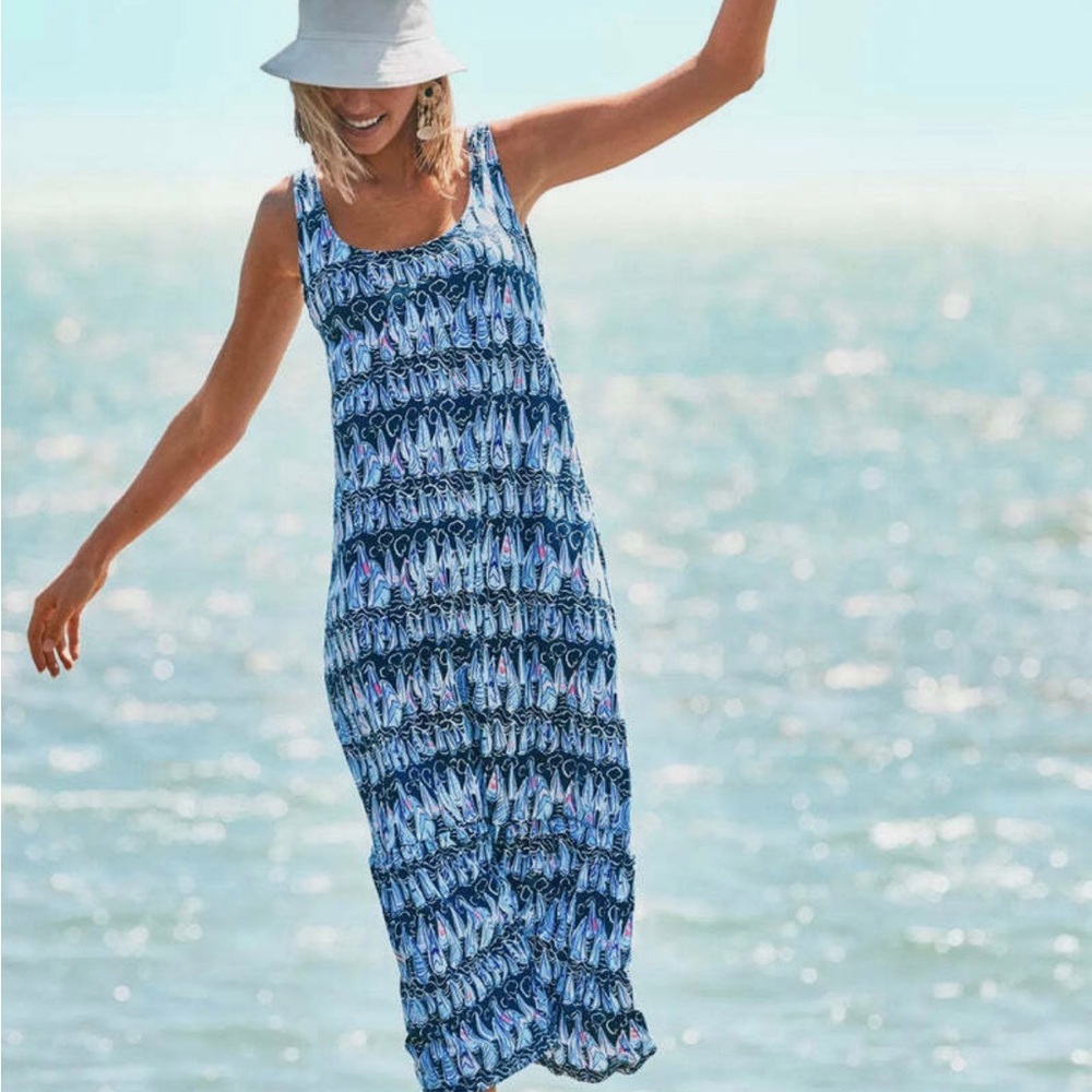 NWT LILLY PULITZER MARTINS MIDI DRESS SAILS AND STRIPES